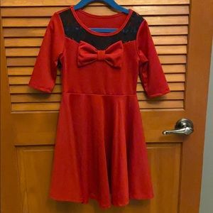 Size 6 Red and black dress